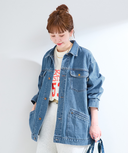 デニムジャケット gジャン ウォッシャブル / DU JOUR / デュ ジュール RIDING JEAN JACKET 2 レディースの画像