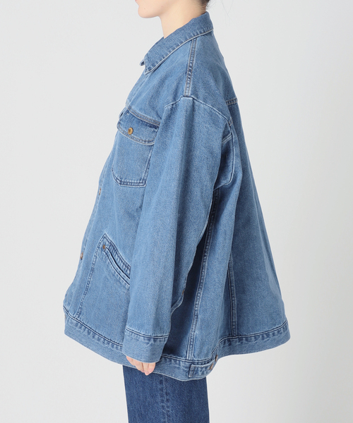 デニムジャケット gジャン ウォッシャブル / DU JOUR / デュ ジュール RIDING JEAN JACKET 2 レディースの画像
