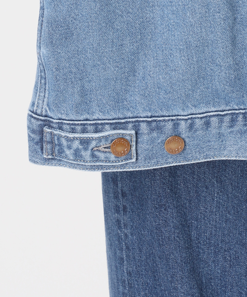 デニムジャケット gジャン ウォッシャブル / DU JOUR / デュ ジュール RIDING JEAN JACKET 2 レディースの画像