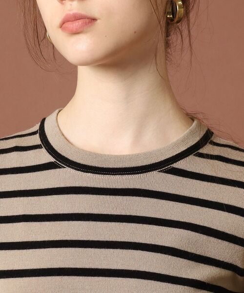 「DRESSTERIOR」 長袖ニット 36 ベージュ レディース_画像2