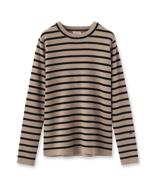 「DRESSTERIOR」 長袖ニット 36 ベージュ レディース_画像3