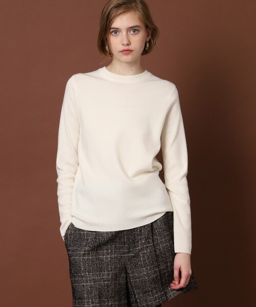「DRESSTERIOR」 長袖ニット 36 ベージュ レディース_画像4