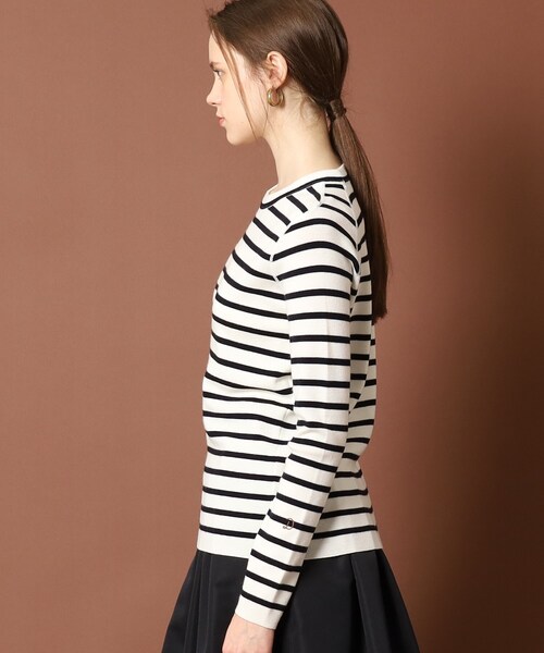 「DRESSTERIOR」 長袖ニット 36 ベージュ レディース_画像9