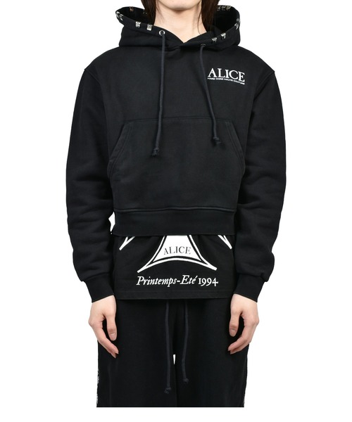 alice hollywood パーカー ALICE HOLLYWOOD パーカー CO-TOUR LAYERED SWEATSHIRT メンズ