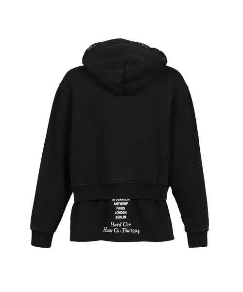 ALICE HOLLYWOOD パーカー CO-TOUR LAYERED SWEATSHIRT メンズ