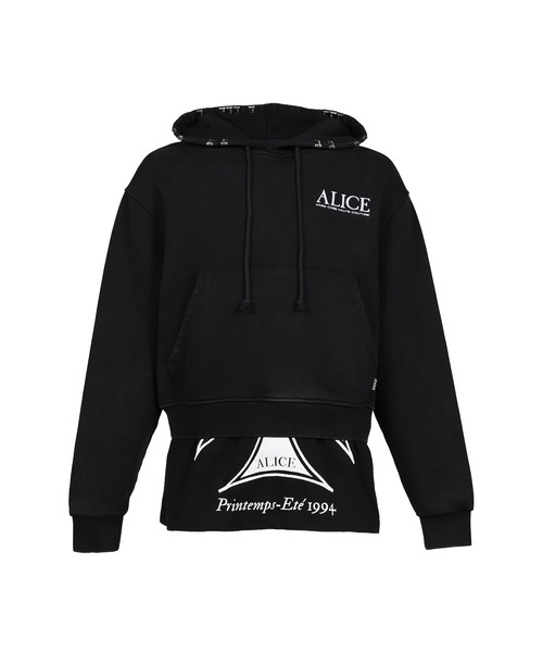 ALICE HOLLYWOOD パーカー CO-TOUR LAYERED SWEATSHIRT メンズ