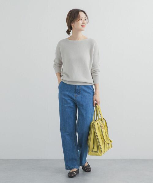 PAN コットンボートネックニット URBAN RESEARCH DOORS（アーバンリサーチドアーズ） ニット セーター