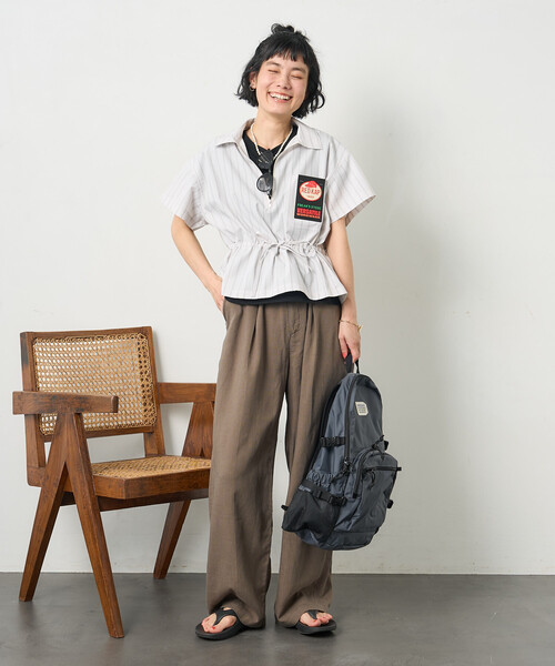 FREAK'S STORE（フリークスストア） ブラウス シャツ 夏 半袖 RED KAP
