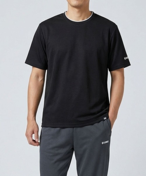 K-SWISS（ケースイス） tシャツ 「K-SWISS/ケースイス」ドライワッフル