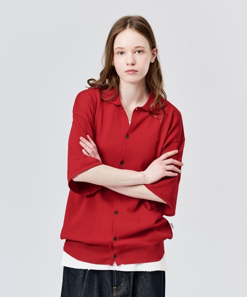 シャツ HIGH GAUGE S/S KNIT SHIRT / ハイゲージS/Sニットシャツ メンズ レディースの画像