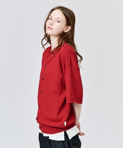 シャツ HIGH GAUGE S/S KNIT SHIRT / ハイゲージS/Sニットシャツ メンズ レディースの画像