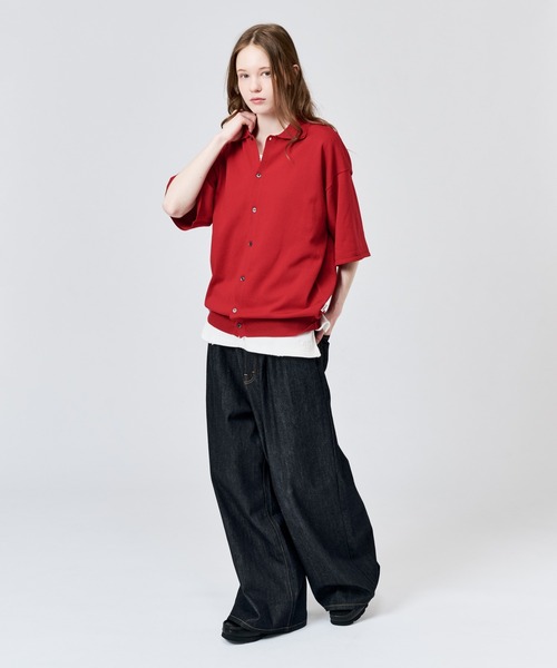 シャツ HIGH GAUGE S/S KNIT SHIRT / ハイゲージS/Sニットシャツ メンズ レディースの画像
