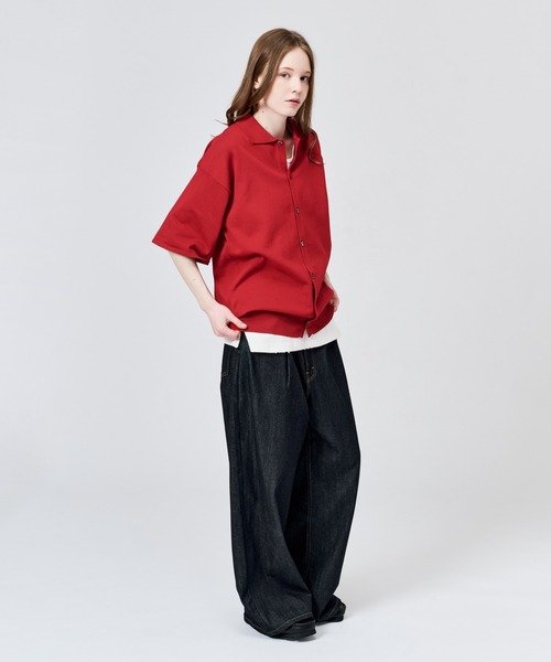 シャツ HIGH GAUGE S/S KNIT SHIRT / ハイゲージS/Sニットシャツ メンズ レディースの画像
