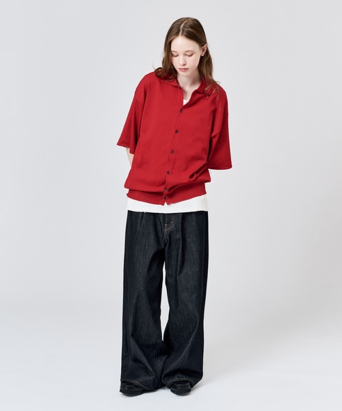 シャツ HIGH GAUGE S/S KNIT SHIRT / ハイゲージS/Sニットシャツ メンズ レディースの画像