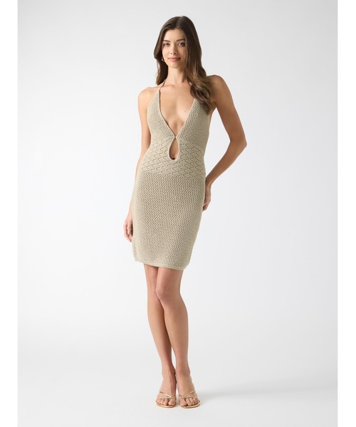 GUESS（ゲス） ワンピース LYNSIE Halter Stitch Dress ワンピース 