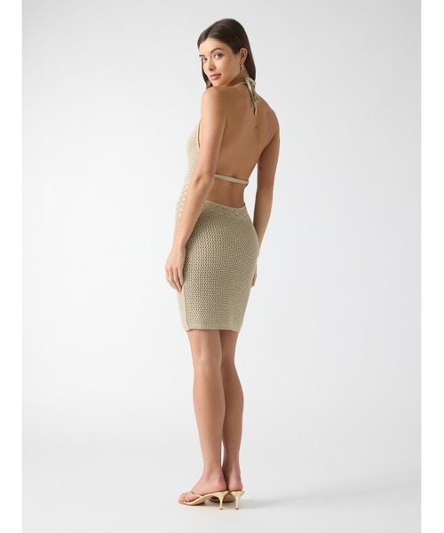 GUESS（ゲス） ワンピース LYNSIE Halter Stitch Dress ワンピース 