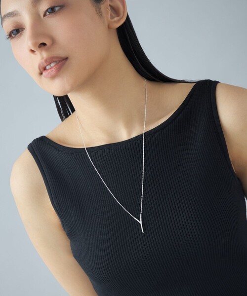 ネックレス 「ステートメント」 ネックレス ジルコニア レディースの画像