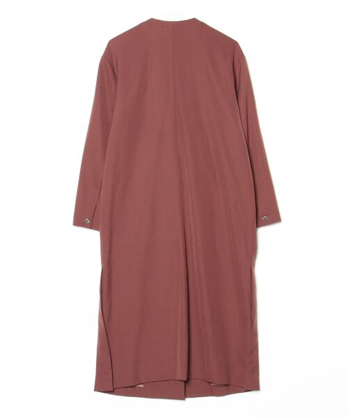 BEAUTY&YOUTH UNITED ARROWS ピンクブラウンコート S BEAUTY＆YOUTH UNITED ARROWS ノーカラーコート MEDIUM ダークブラウン