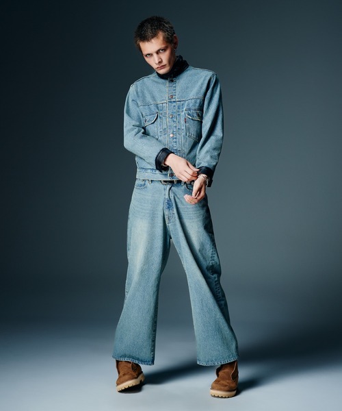 glamb（グラム） デニムジャケット gジャン Leather Combination Denim