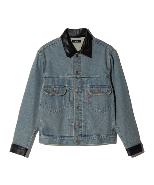 glamb（グラム） デニムジャケット gジャン Leather Combination Denim