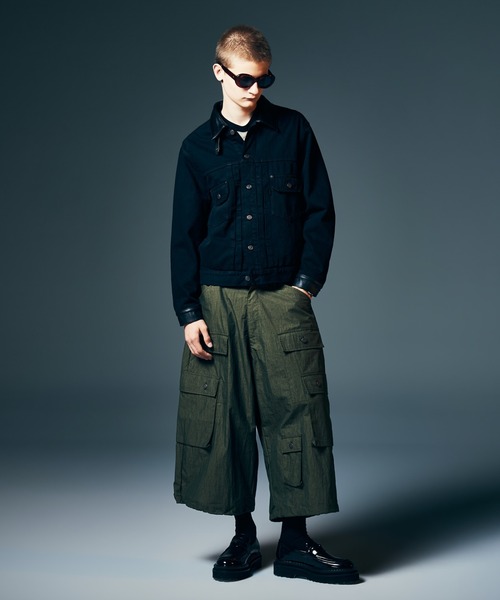 glamb（グラム） デニムジャケット gジャン Leather Combination Denim