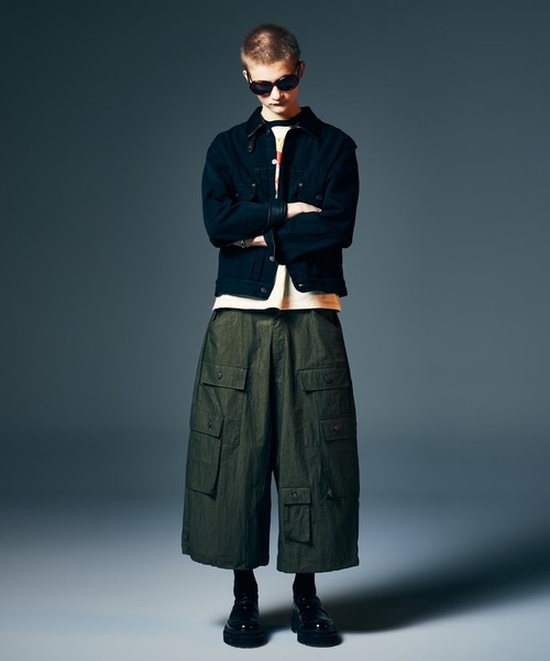 glamb（グラム） デニムジャケット gジャン Leather Combination Denim