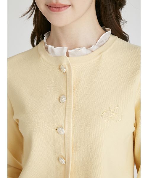 CELFORD（セルフォード） ニットカーディガン ONE SIZE イエロー