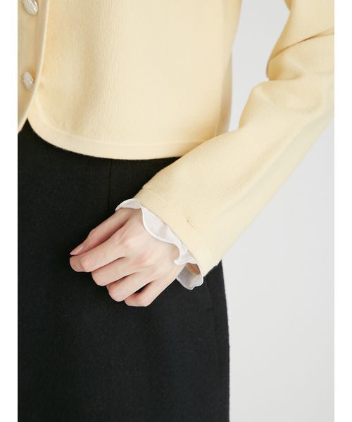 CELFORD（セルフォード） ニットカーディガン ONE SIZE イエロー