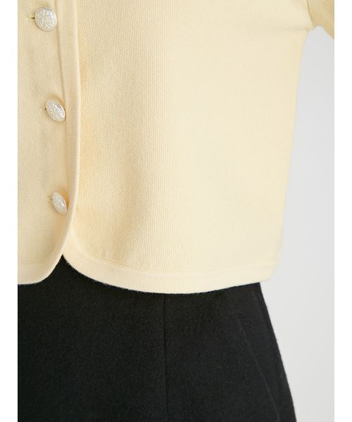 CELFORD（セルフォード） ニットカーディガン ONE SIZE イエロー
