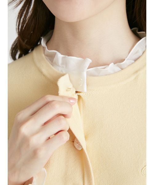 CELFORD（セルフォード） ニットカーディガン ONE SIZE イエロー