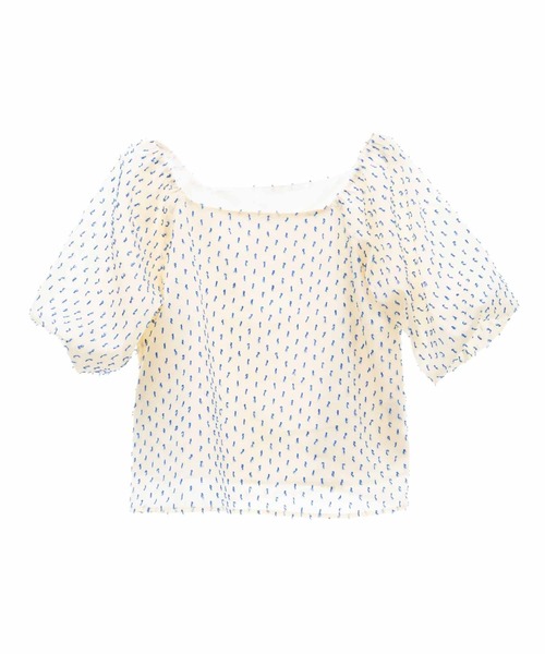 「31 Sons de mode」 半袖ブラウス フリー ブルー レディース_画像7