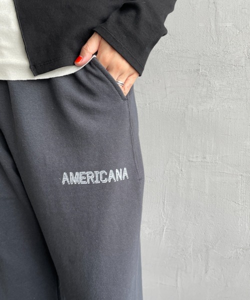 AMERICANA（アメリカーナ） スウェットパンツ ONE SIZE 杢グレー