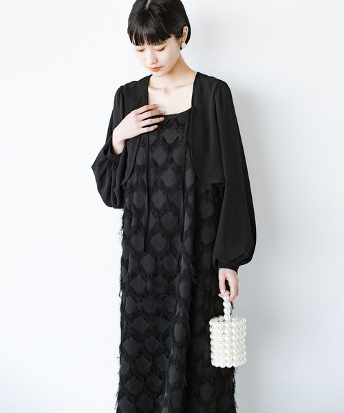 「haco!」 キャミソールワンピース X-LARGE ブラック レディース_画像6