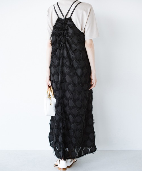 「haco!」 キャミソールワンピース X-LARGE ブラック レディース_画像8