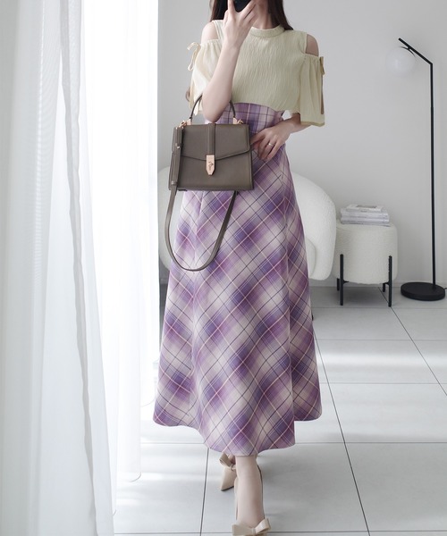 「mily bilet」 半袖ワンピース LARGE アイボリー レディース_画像7