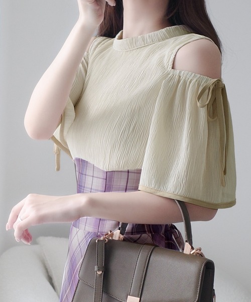 「mily bilet」 半袖ワンピース LARGE アイボリー レディース_画像8