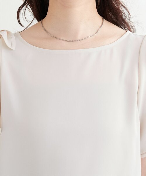 「natural couture」 半袖ブラウス FREE オフホワイト レディース_画像9