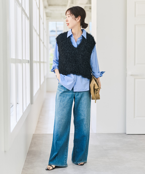 Spick＆Span（スピック アンド スパン） ベスト ジレ フェザーヤーン
