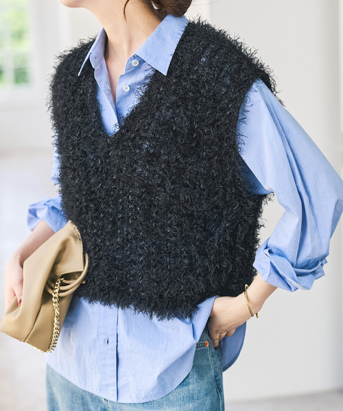 Spick＆Span（スピック アンド スパン） ベスト ジレ フェザーヤーン