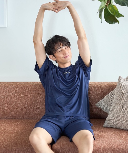 GUNZE リカバリーウェア 半袖上下　 睡眠改善 疲労回復　ギフトバッグ付 リカバリーパジャマ リカバリーウェア パジャマ 半袖 シャツ 男女兼用