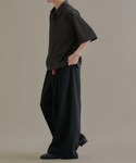 ワイドパンツ スラックス 2タックサマーワイド...の詳細画像5