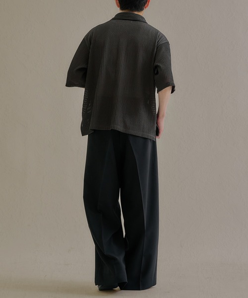 epnok ワイドパンツ スラックス 2タックサマーワイドストレートバギー