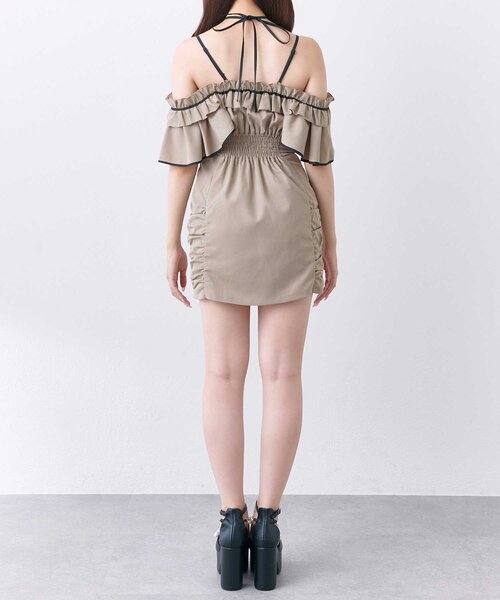 Belle Charme ワンピース 半袖 「Belle Charme」Frill Offshoulder