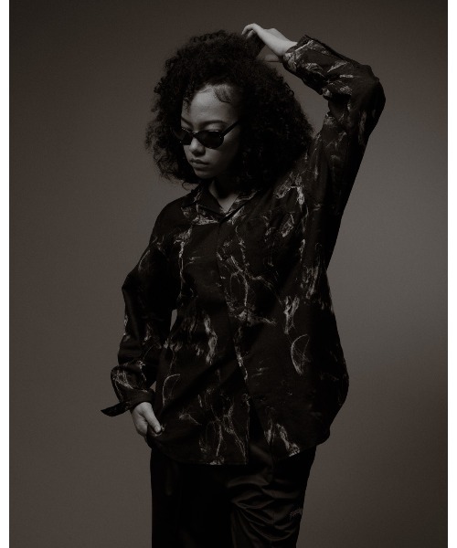 「APPLEBUM」 長袖シャツ「DEATH ROW RECORDSコラボ」 LARGE ブラック メンズ_画像9
