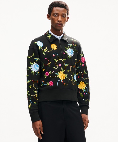 KENZO（ケンゾー） トレーナー スウェット KENZO WILDFLOWER HALF ZIP