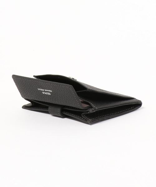 ゾシ様オーダー品　コンパクトウォレット【黒色】 SEEKER 財布 SEEKER「GENDER」シュリンクレザー マルチ