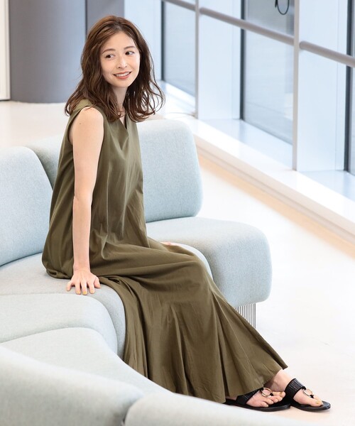 ワンピース MARIHA / 夏の月影 ノースリーブドレス ソリッド MARIHA 夏の月影 ノースリーブドレス