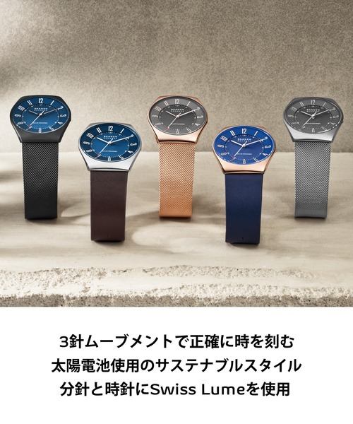 SKAGEN（スカーゲン） 腕時計 腕時計 メンズ アナログ レザー SKW6838