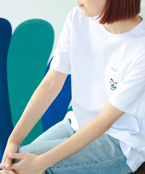 ビームスゴルフ　レディースTシャツ　Lサイズ BEAMS GOLF（ビームス ゴルフ）〈WOMEN〉 ORANGE LABEL / 襟裏
