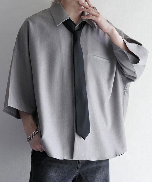 cussil（クシル） シャツ 半袖 「cussil/クシル」TRストレッチルーズ